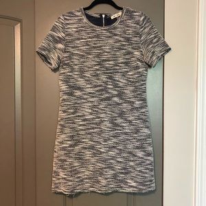 Bow + Arrow Blue/Grey Short Sleeve Dress, M